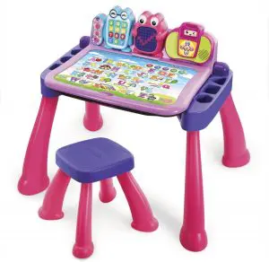 VTech Touch and Learn Activity Desk Deluxe, Pink in 2023