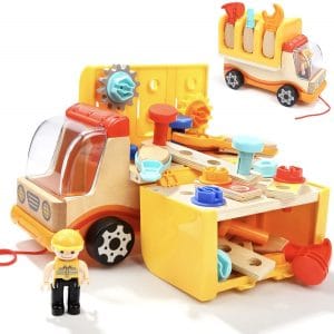 TOP BRIGHT Toddler Tools Set Toys for 2 Year Old Boy Gifts Kids Toy Truck