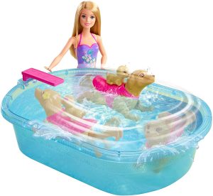 Barbie Swimmin' Pup Pool Set