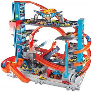 Hot Wheels City Ultimate Garage with Shark Attack, Multi