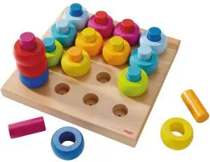 HABA Rainbow Whirls Pegging Game in 2023