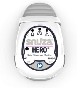Snuza Hero SE - Portable, Wearable Baby Breathing Motion Monitor with Vibration and Alarm. Clips onto Diaper to Monitor Baby Breathing. Get Peace of Mind